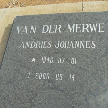 MERWE Andries Johannes, van der 1946-2006
