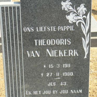 NIEKERK Theodoris, van 1911-1980