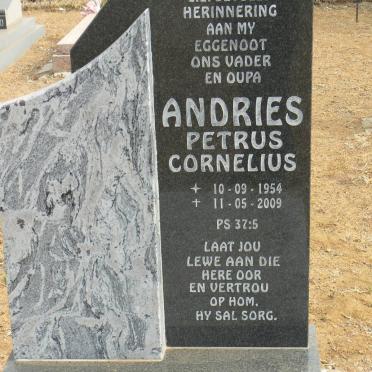 NIEMAND Andries Petrus Cornelius 1954-2009