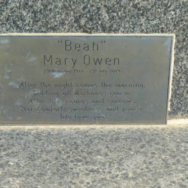 OWEN Mary 1944-2009