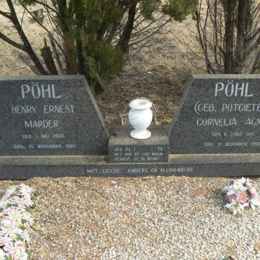 PÖHL Henry Ernest Marder 1906-1985 &amp; Cornelia Agnes POTGIETER 1910-1983