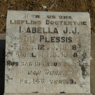 PLESSIS Isabella J.J., du 1948-1948