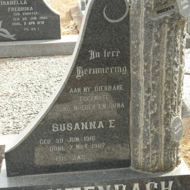 RAUTENBACH Susanna E. 1916-1967