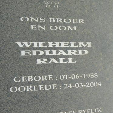 RALL Wilhelm Eduard 1958-2004