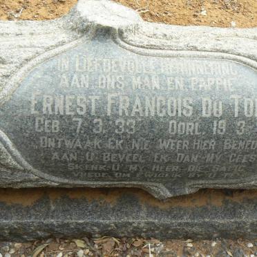TOIT Ernest Francois, du 1933-1962