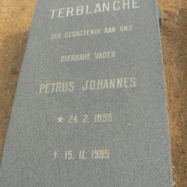 TERBLANCHE Petrus Johannes 1895-1985