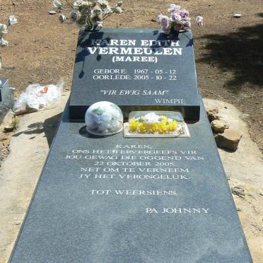 VERMEULEN Karen Edith nee MAREE 1967-2005