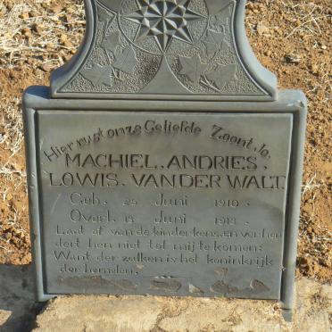 WALT Machiel Andries Lowis, van der 1910-1913