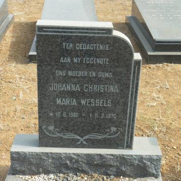 WESSELS Johanna Christina Maria 1902-1970