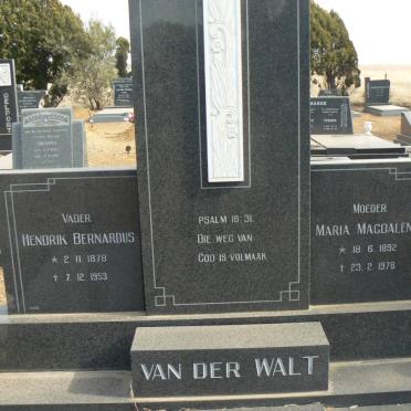 WALT Hendrik Bernardus, van der 1878-1953 &amp; Maria Magdalena 1892-1976