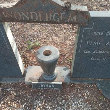 WONDERGEM Elsie nee SCHEEPERS :: WONDERGEM Johan 1931-1992