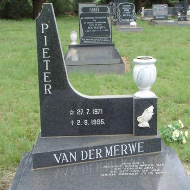 MERWE Pieter, van der 1971-1995