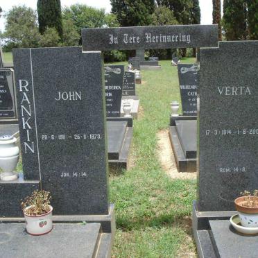 RANKIN John 1911-1973 &amp; Verta 1914-2001