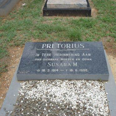 PRETORIUS Susara M. 1914-1992