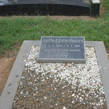 OOSTHUIZEN Aletta J.P. 1907-1978