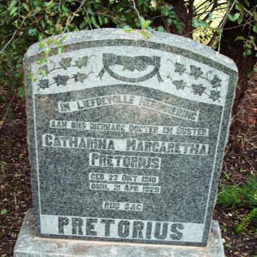 PRETORIUS Catharina Margaretha 1910-1929