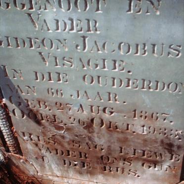 VISAGIE Gideon Jacobus 1867-1933