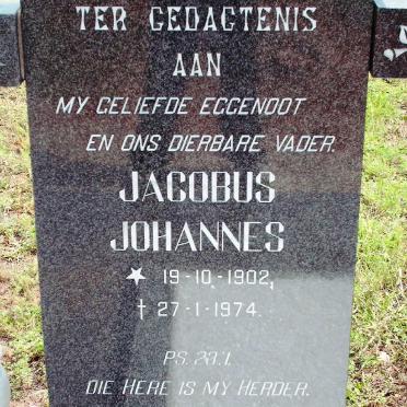 ? Jacobus Johannes 1902-1974