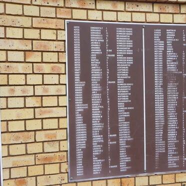 01. Memorial plaques / Gedenkplate