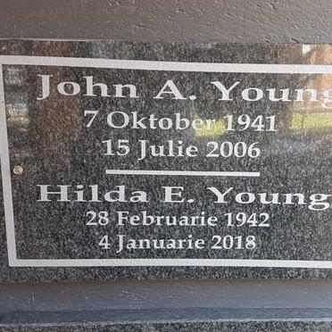 YOUNG John A. 1941-2006 &amp; Hilda E. 1942-2018