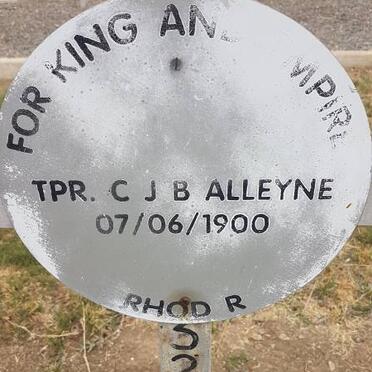 ALLEYNE C.J.B. -1900