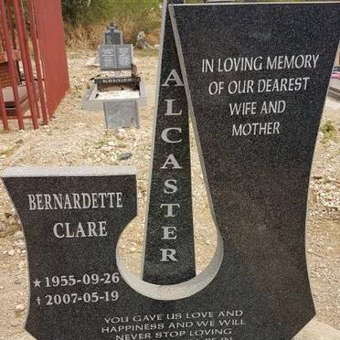 ALCASTER Bernadette Clare 1955-2007