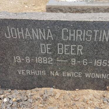BEER Johanna Christina, de 1882-1959