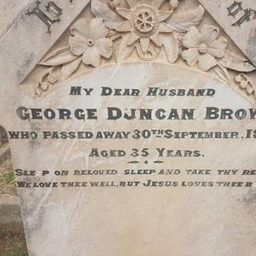 BROWN George Duncan -1902