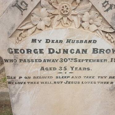 BROWN George Duncan -1902