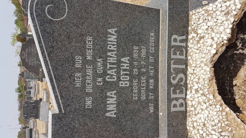 BESTER Anna Catharina Botha 1890-1987