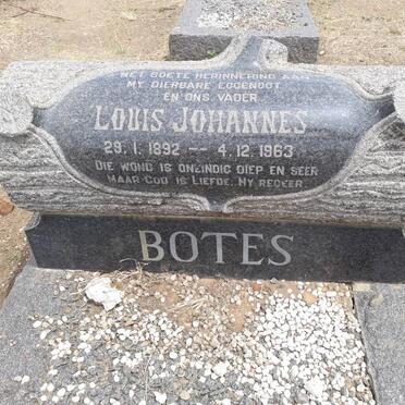 BOTES Louis Johannes 1892-1963