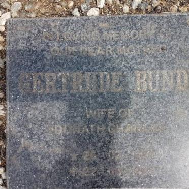 BUNDY Gertrude