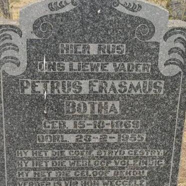 BOTHA Petrus Erasmus 1869-1955