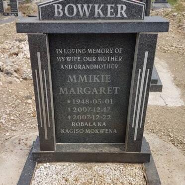 BOWKER Mmikie Margaret 1948-2007