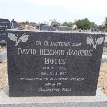 BOTES David Hendrik Jacobus 1935-1960