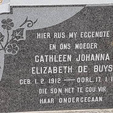 BUYS Cathleen Johanna Elizabeth, de 1912-1972