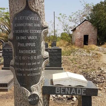 BENADE Philippus Andreas 1927-1973