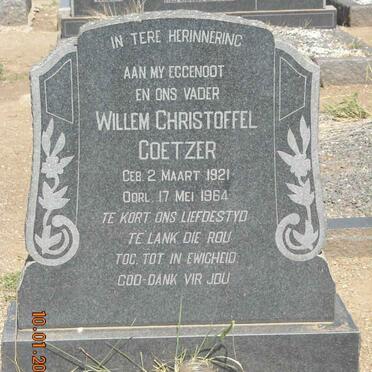 COETZER Willem Christoffel 1921-1964