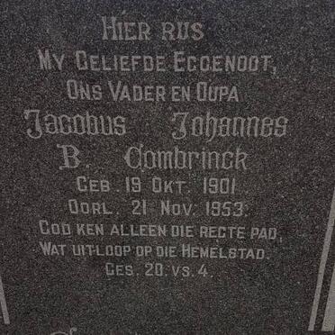 COMBRINCK Jacobus Johannes B. 1901-1953
