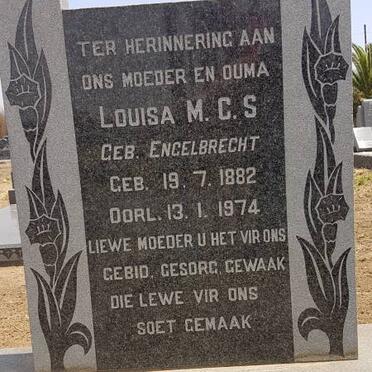 COMBRINCK Louisa M.C.S. nee ENGELBRECHT 1882-1974