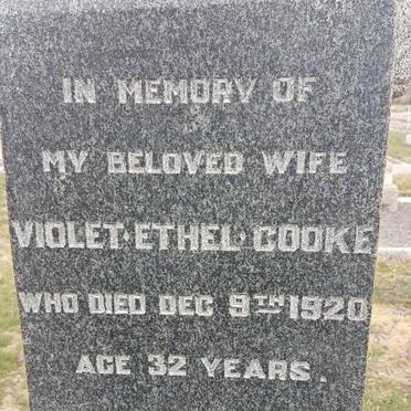 COOKE Violet Ethel -1920