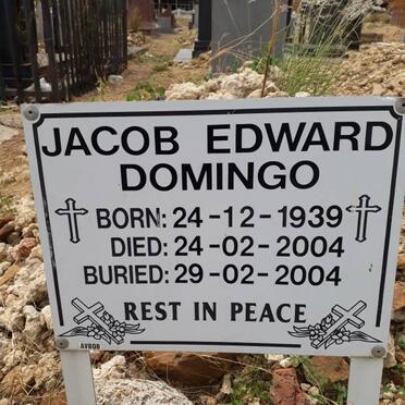 DOMINGO Jacob Edward 1939-2004