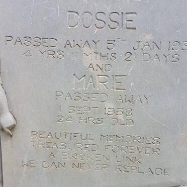 EGGAR Dossie -193? :: EGGAR Marie -1938