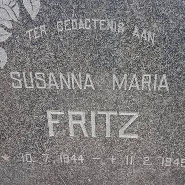 FRITZ Susanna Maria 1944-1945