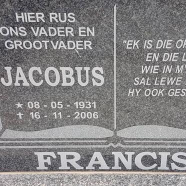 FRANCIS Jacobus 1931-2006