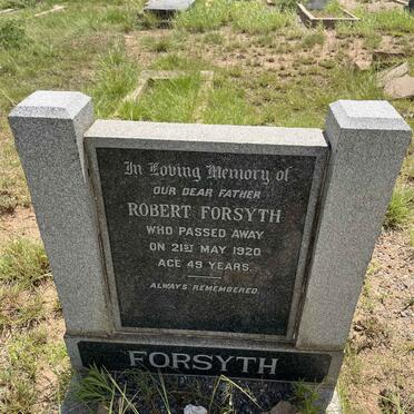 FORSYTH Robert -1920