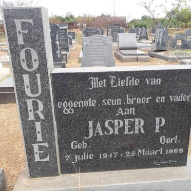 FOURIE Jasper P. 1947-1969