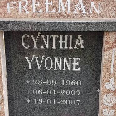 FREEMAN Cynthia Yvonne 1960-2007