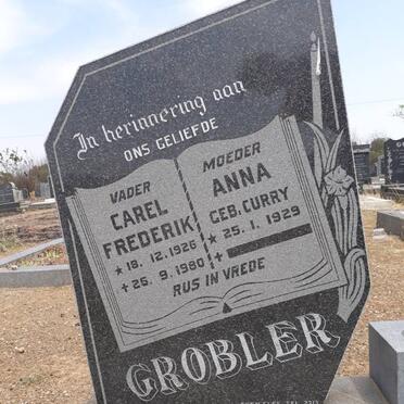 GROBLER Carel Frederik 1926-1980 &amp; Anna CURRY 1929-