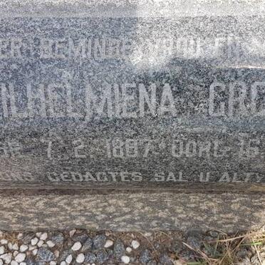GROBLER Wilhelmiena 1887-1961